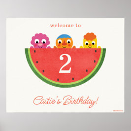 Enkel toppen | Noodle & Pals Watermelon Party Poster