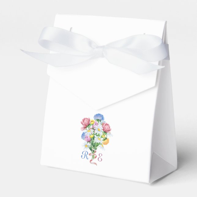 Enkel Trädgårds Vår Margareta Vildblomma Minimal  Presentaskar (Framsidan Sidan)