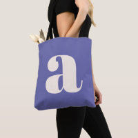 Enkel Trendig Lila Fet Retro Monogram Initial