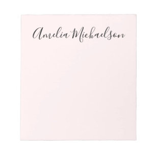 Enkel trendig modern minimalistisk rosa av pastell anteckningsblock