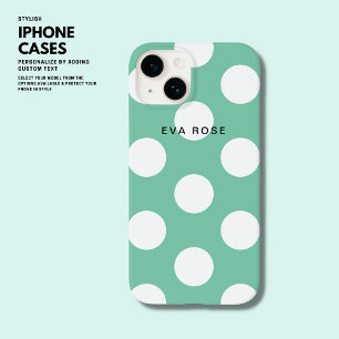 Enkel Trendig Modern Sage Grönt Stor Polka dots