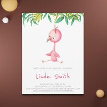 Enkel tropisk babystötare för Flamingo Girl