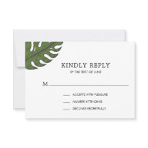 Enkel tropisk modern Bröllop