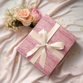 Enkel typografi Det är en babyskugga för flickor Presentpapper