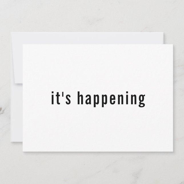 Enkel typografi Det händer att spara datumet (Framsida)