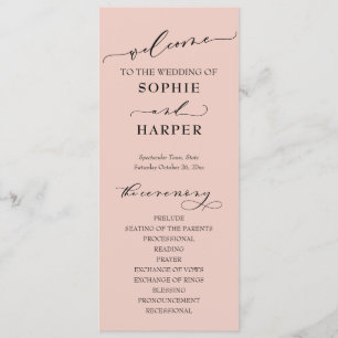 Enkel typografi, Elegant lätt Rosa Program