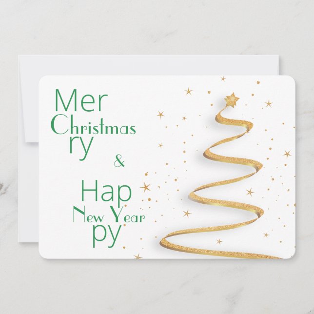 Enkel typografi - JulJulhälsningar (Framsida)