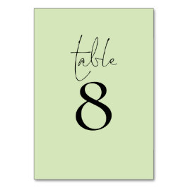 Enkel typografi - lila skript Bröllop Bordsnummer