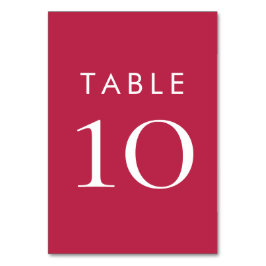 Enkel typografi, Magenta Bröllop Bordsnummer