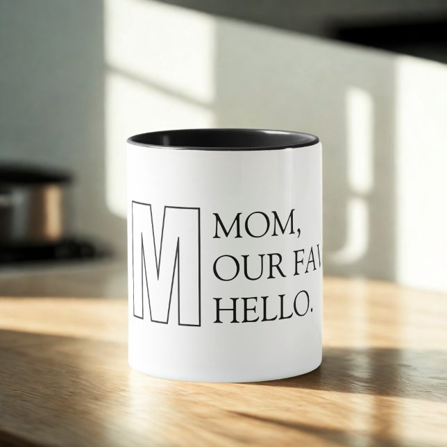 Enkel typografi Mamma-mugg Mugg (Skapare uppladdad)