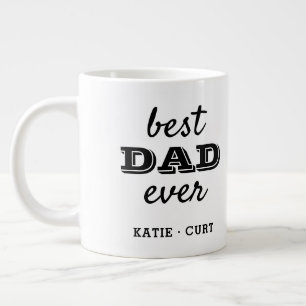 Enkel typografi med bästa Pappa någonsin-foto Jumbo Mugg