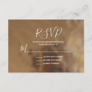 Enkel typografi på Faux Creamy Guld. OSA. OSA Kort