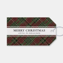 Enkel typografi Röd Buffalo Play-jul Presentetikett