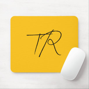 Enkel typografisk minimalistisk anpassningsbar ini musmatta