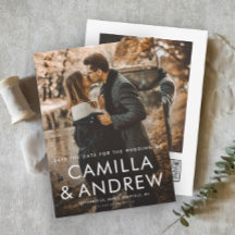 Enkel typografisk QR-kod 2 Foto Bröllop