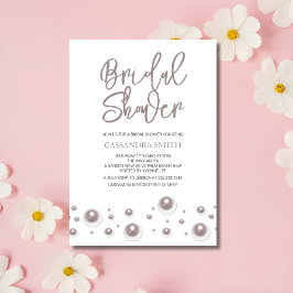 Enkel, unik, vit Möhippa Inbjudningar