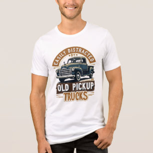 Enkel uppdelad av gammalt Pickupt Lastbilar - Vint T Shirt