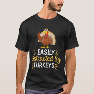 Enkel uppdelad av kalkoner t shirt