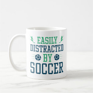 Enkel uppdelad efter fotboll kaffemugg