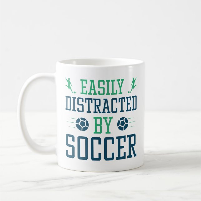 Enkel uppdelad efter fotboll kaffemugg (Vänster)