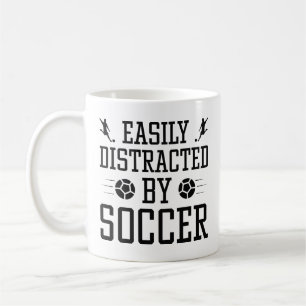 Enkel uppdelad efter fotboll kaffemugg