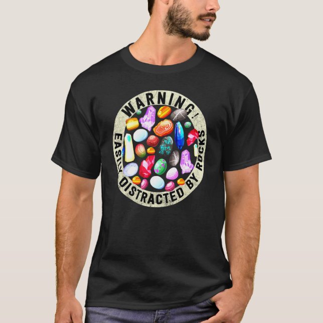 Enkel uppdelad efter Sten geologi T Shirt (Framsida)