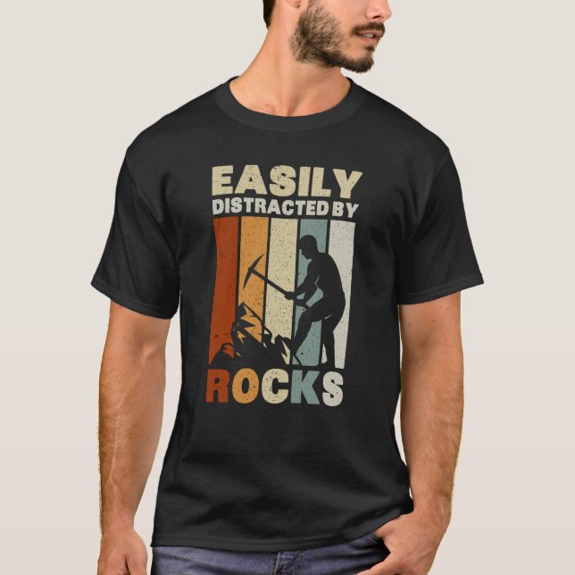 Enkel uppdelad efter Sten geologi T Shirt (Framsida)