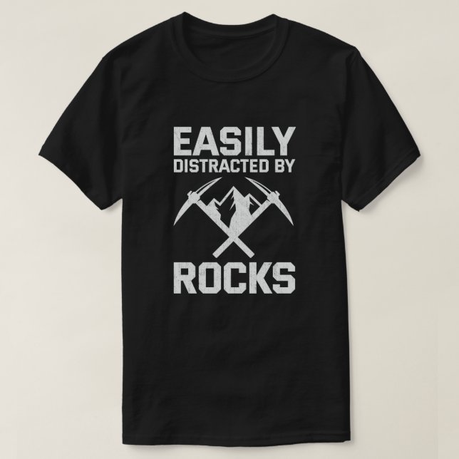 Enkel uppdelad efter Sten geologi T Shirt (Design framsida)