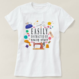 Enkel uppdelad efter syning av Saker-rede, syssh T Shirt