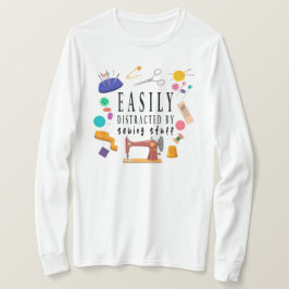 Enkel uppdelad efter syning av Saker-rede, syssh T Shirt