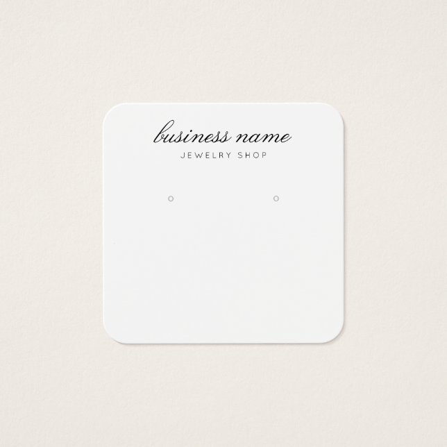 Enkel uppläsning av judeskrivarkort för Visning Fyrkantigt Visitkort (Framsida)