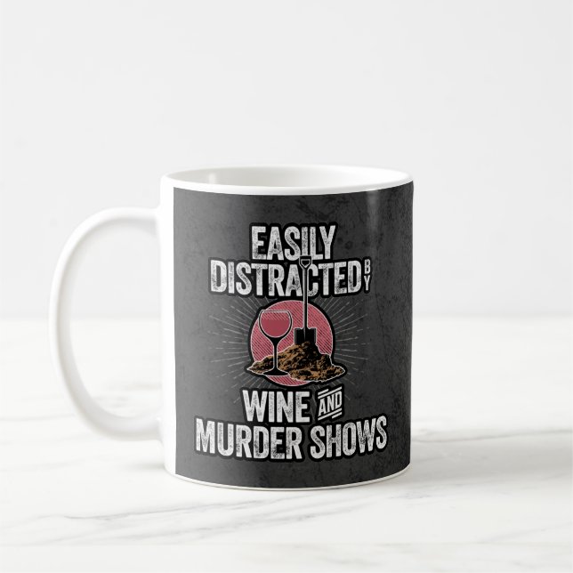 Enkel uppspelning av Vin och Murder Shows Kaffemugg (Vänster)