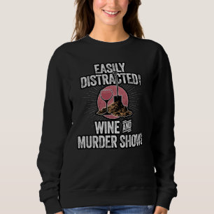 Enkel uppspelning av Vin och Murder Shows T Shirt