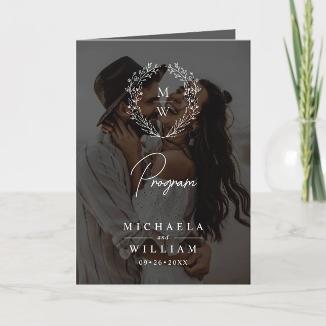 Enkel utandning med Elegant 4-fototextövertäckning Program (Framsida)