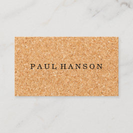 Enkel utskrift av Faux Kork Visitkort
