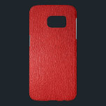 Enkel utskrift av rödläder Struktur Galaxy S5 Skal<br><div class="desc">Bild av vintagens röda toner läder struktur-utskrift.</div>