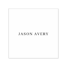 Enkel utskrift av Snyggten Serif Namn Modern Självfärgande Stämpel