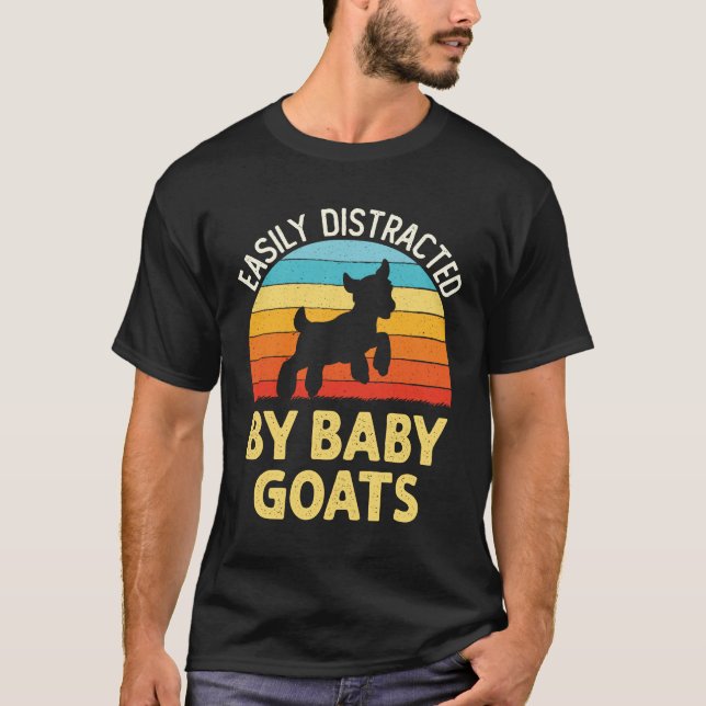 Enkel utspridd av Baby-getter och getuppfödare T Shirt (Framsida)