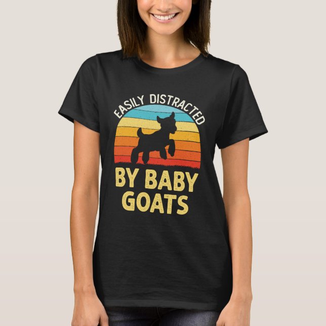 Enkel utspridd av Baby-getter och getuppfödare T Shirt (Framsida)