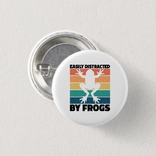 Enkel utspridd av Frogs Älskare Coola Froggy Knapp