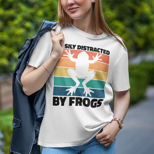 Enkel utspridd av Frogs Älskare Coola Froggy T Shirt
