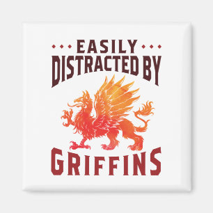Enkel utspridd av Griffins Coola Fantasy Älskare Magnet