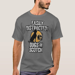 Enkel utspridd av Hundar och Scotch T-Shirt