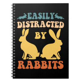 Enkel utspridd av kaniner anteckningsbok
