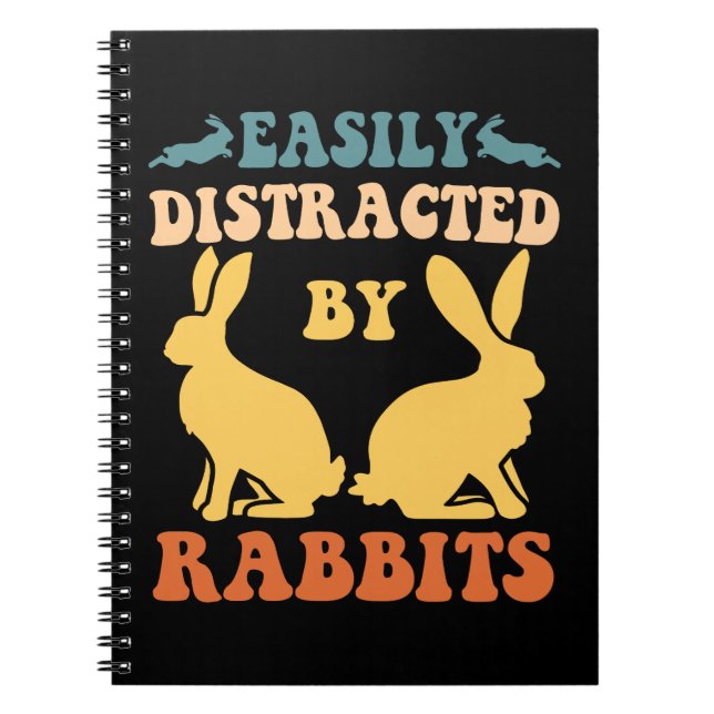 Enkel utspridd av kaniner anteckningsbok (Framsidan)