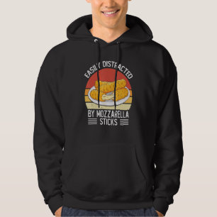 Enkel utspridd av Mozzarella Sticks Cheese Vint Hoodie
