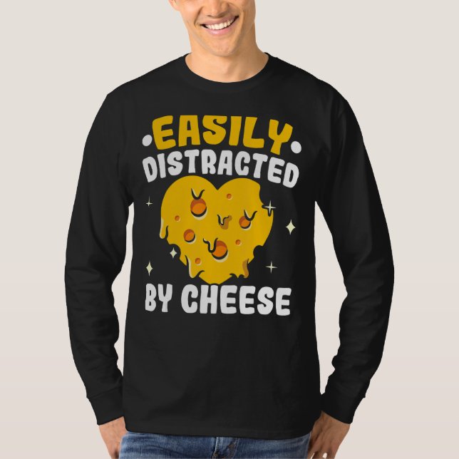 Enkel utspridd av ost av ost av ostost t shirt (Framsida)