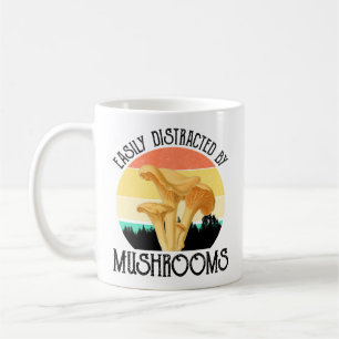 Enkel utspridd av svampar (Chanterelle) Kaffemugg