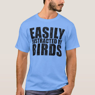 Enkel utspridd av vintagen Fåglar T Shirt