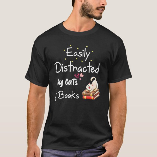 Enkel utspridd katt och Bok T Shirt (Framsida)